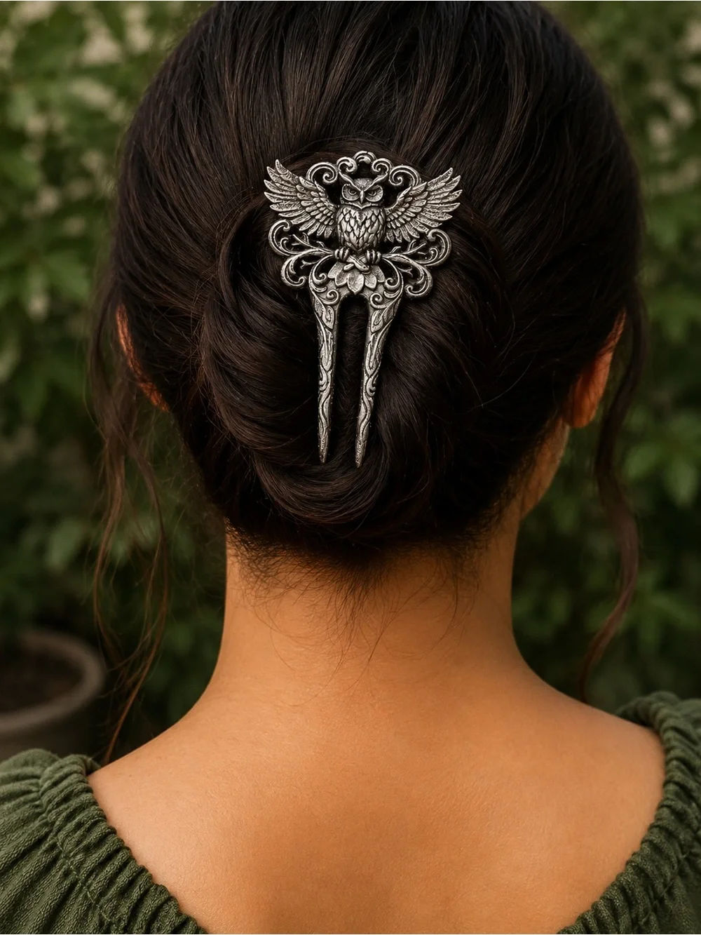 Majestic Owl Hair Fork